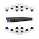 16ch 4k Nvr Poe Ip Security Camera System Kit With 4tb Hdd And 16 Dome Cameras