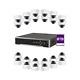 32ch 4k Nvr Poe Ip Security Camera System Kit With 8tb Hdd And 24 Dome Cameras