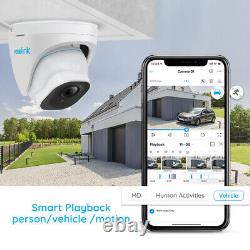4-set Reolink 4K 8MP POE IP Security Camera Smart Person Version Detection 820A