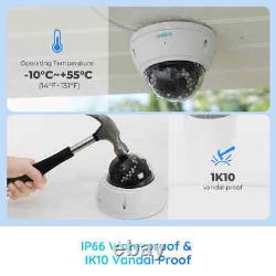 4K PoE IP Security Camera Home Outdoor Surveillance Human/Vehicle Detection Zoom