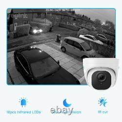 4pcs 5MP PoE IP Security Camera Outdoor Surveillance Human Car Detection 520A