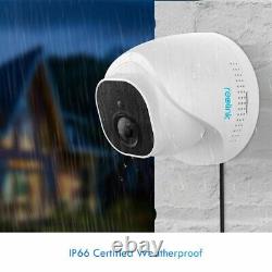 4pcs Reolink 5MP PoE IP Security Camera Person Vehicle Detection Audio RLC-520A