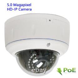 5MP 1920P Outdoor PoE IP Security Camera IP66 2.8-12mm Zoom Lens ONVIF System