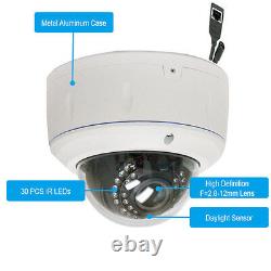 5MP 1920P Outdoor PoE IP Security Camera IP66 2.8-12mm Zoom Lens ONVIF System