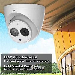 6MP IP PoE Security Camera with 165Ft IR Night Vision, Outdoor Indoor Turret/