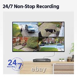 ANNKE 4K 8CH HD POE NVR 8MP Audio Security Camera System Outdoor IP Network 2TB