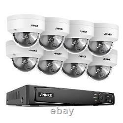 ANNKE H. 265+ 4K 8CH NVR 8MP Audio POE Security Camera System Color Night CCTV AI