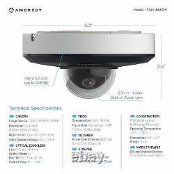 Amcrest 3 X Optical Zoom Pan/Tilt Outdoor POE Vandal Security IP Camera 1080P