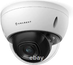 Amcrest 4K POE AI IP Security Camera Video System 8MP Vandal Dome 1 Year Warrant