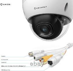Amcrest 4K POE AI IP Security Camera Video System 8MP Vandal Dome 1 Year Warrant