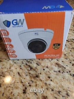 GW 8MP Ultra HD 4K (3840 x 2160) Wide Angle IP PoE IP Dome PoE Security Camera
