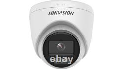 HIKVISION 4K 4CH POE NVR 2MP DOME COLORVU Security CCTV System 2.8mm Lot