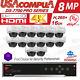 Hikvision 8mp 4k Security Cameras System 16 Ch Kit Acusense Poe 8mp Withhdd