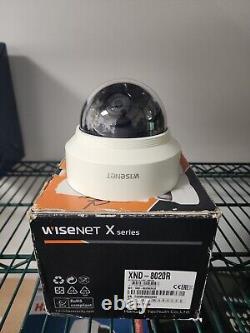 Hanwha Techwin WiseNet XND-8020R 5MP PoE IR IP Security Dome Camera 3.7mm Lens