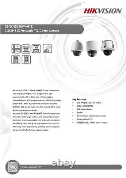 Hikvision 3D-DNR PoE 30X Indoor Surveillance Security PTZ IP Speed Dome Camera