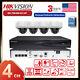 Hikvision 4ch 5mp Cctv System Ip Camera Dome Home Security Mic 4poe 4k Nvr Lot