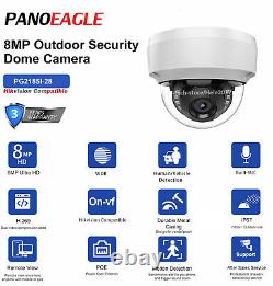 Hikvision 4K 8MP 8CH CCTV System Kit 8PoE Dome IP Camera Home Security 2.8mm Lot