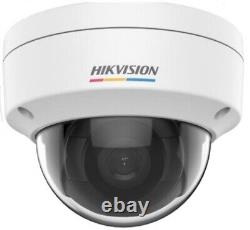 Hikvision 8CH 4K Security Camera System 8CH POE NVR, 2MP WDR Dome CCTV Lot