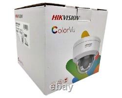 Hikvision 8CH 4K Security Camera System 8CH POE NVR, 2MP WDR Dome CCTV Lot
