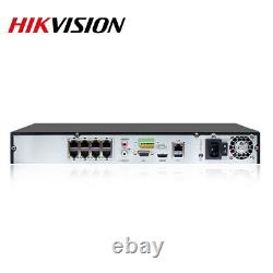 Hikvision 8CH 6MP Security Dome IP Camera System Home MIC 8PoE 12MP 4K NVR Lot