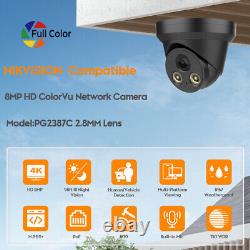 Hikvision CCTV Security 8K 16CH 16POE NVR ColorVu 8MP Mic POE Dome IP Camera Lot
