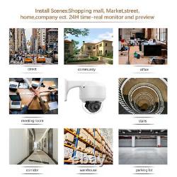 Hikvision Compatible 4K 8MP Security Camera PTZ 4xZoom POE MIC Outdoor Dome CCTV