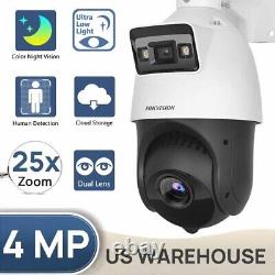 Hikvision PTZ 4-inch 4 MP 25X 360 IR Network Dome Security IP Cameras System POE
