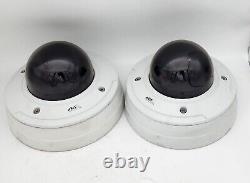 LOT OF 2 Axis Communications P3346-VE 1080P PoE Dome Security Cameras