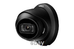 Lorex 4K 8MP IP Metal Dome PoE Wired Security Camera Listen-in Audio (Black) 4PK