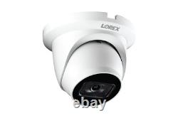 Lorex 4K 8MP IP Metal Dome PoE Wired Security Camera Listen-in Audio (White)