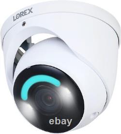 Lorex 4K Smart Security Lighting Deterrence Dome AI PoE IP Wired Camera