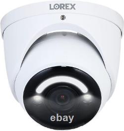 Lorex 4K Smart Security Lighting Deterrence Dome AI PoE IP Wired Camera