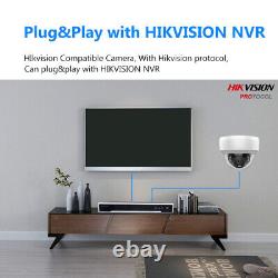 Plug Play Hikvision 8CH 8POE NVR 5MP Dome IR Security ip Cemera CCTV System Lot