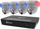 Pro 4k Uhd, 8 Channel Home Security System, 2tb Nvr, 4 Dome Poe Ip Cameras Outdo