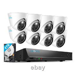 Reolink 12MP POE IP Security Camera System 16CH NVR 4TB In/Outdoor 24/7 Record
