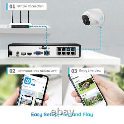 Reolink 4K 8MP 8CH NVR PoE Outdoor Security Camera System IP Network with Audio