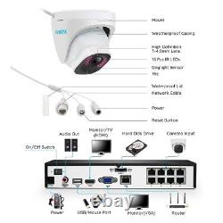 Reolink 8MP 8CH NVR POE Security Camera System 2TB HDD IP Surveillance Kit Audio