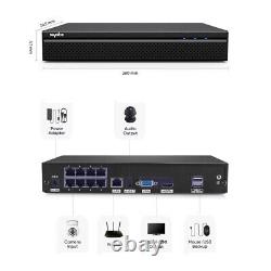 SANNCE 8CH 4K NVR 8MP Two Way Audio POE PT Security Camera System AI Detection