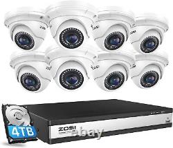 ZOSI 16CH 4K PoE Outdoor Security Camera System 5MP CCTV IP Cameras 4TB HDD