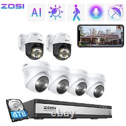 ZOSI 16CH 8MP 4K NVR PoE Security Dome Camera X IP CCTV Spotlight 5MP PTZ Cam 4T