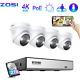 Zosi 4k 8ch Wired Nvr 5mp Poe Security Camera Cctv System 2t Network 24/7 Record