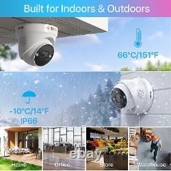 ZOSI 4K Spotlight PoE Home Security Camera System Weatherproof AI Detection 2TB