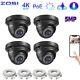 Zosi 5mp 3k Add-on Security Dome Poe Ip Camera With Cable Ip66 80ft Night Vision