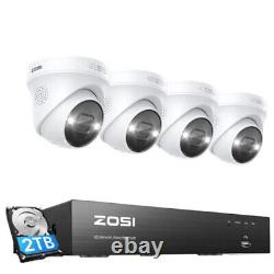 ZOSI 8CH 4K NVR 8MP POE Security Remote View Camera System Instant Alert 2TB HDD