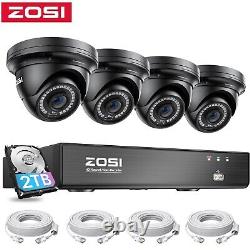 ZOSI 8CH 4K NVR POE Security IP 5MP Camera System Outdoor Human Detection Audio