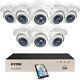 Zosi H. 265+ 8ch 5mp Poe Home Security Ip Dome Camera System Night Vision 2tb Hdd